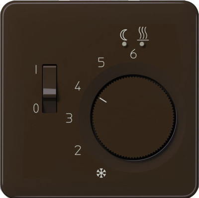Накладка регулятора теплого пола Jung Коричневый Jung CD серия CDFTR231PLBR