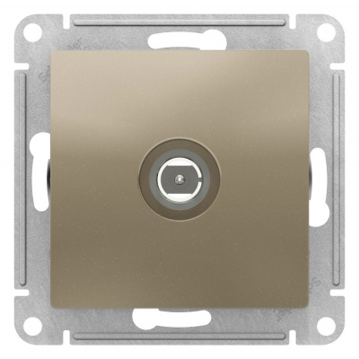 Розетка TV одиночная Schneider Electric AtlasDesign Шампань Systeme Electric AtlasDesign ATN000593