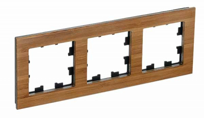 Рамка 3-постовая дерево Schneider Electric AtlasDesign Nature Бамбук Systeme Electric AtlasDesign Nature ATN353203