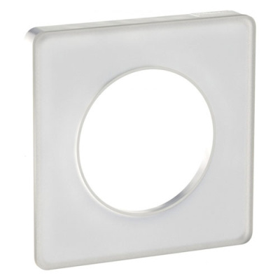 Рамка 1-постовая Schneider Electric Odace Прозрачный Белый/Белый Schneider Electric Odace S52P802R