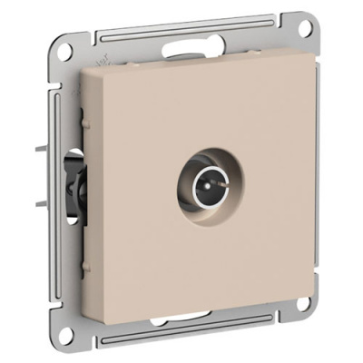 SE AtlasDesign Розетка TV проходная Песочный 4DB механизм Systeme Electric AtlasDesign ATN001292