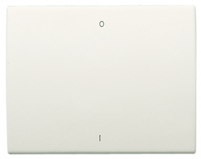 Клавиша 1-ая с символом "I/O" ABB NIE Olas Белый жасмин ABB Olas 8401.2 BL
