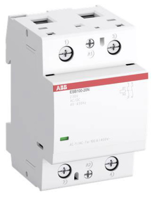 Контактор модульный 100A АС-1 2НО катушка 24В AC/DC ABB ESB100-20N-01 ABB  1SAE361111R0120