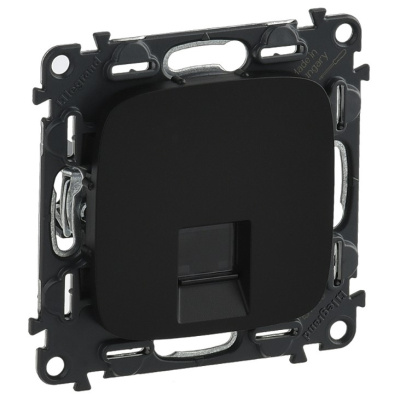 Розетка информационная 1-ая RJ 45 кат.6 UTP Legrand Valena Allure Антрацит Legrand Valena Allure 753952