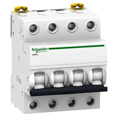 Автоматический выключатель 4P 10A C 6kA Schneider Electric Acti 9 Schneider Electric Acti9 A9K24410