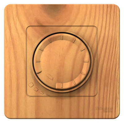 Светорегулятор поворотно-нажимной универсальный скрытой установки 400ВТ Systeme Electric Blanca Ясень Systeme Electric Blanca BLNSS040015