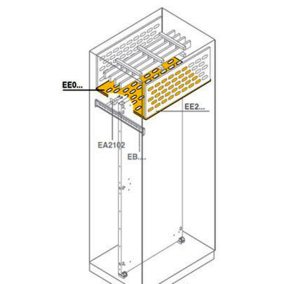 Перегородка горизонтальная для шин в кабельном отсеке 300x500мм ABB IS2 ABB IS2 EE0355