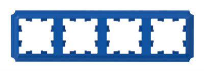 SE AtlasDesign ANTIQUE Рамка 4-постовая Аквамарин Systeme Electric AtlasDesign ATN101104