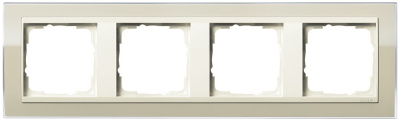 Рамка 4-постовая Gira Event Clear Песочный/Кремовый глянец Gira Event Clear 0214771Gira