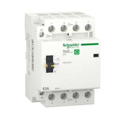 Контактор модульный 3P+N 63А 4НО 230/250В АС 50Гц Schneider Electric Resi9 Schneider Electric Resi9 R9C20463