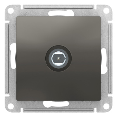 Розетка TV одиночная Schneider Electric AtlasDesign Сталь Systeme Electric AtlasDesign ATN000993