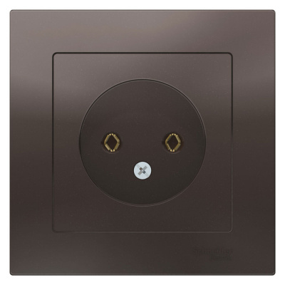 Розетка без заземления 16A в сборе Schneider Electric AtlasDesign Мокко Systeme Electric AtlasDesign ATN000640