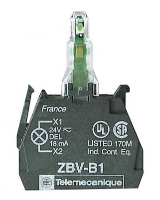 Блок светодиодный 24В белый винтовое крепление Schneider Electric Schneider Electric  ZBVB1