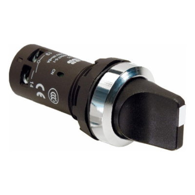 Переключатель C3SS1-30B-11 3-х позиционный черный 1НО1НЗ с фиксацией ABB ABB  1SFA619210R3076