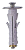 Винт с дюбелем M8 M4x50 In-Liner Серый DKC