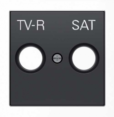 Накладка розетки TV-R/SAT ABB NIE Sky Черный бархат 8550.1 NS ABB Sky 2CLA855010A1501