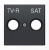 Накладка розетки TV-R/SAT ABB NIE Sky Черный бархат 8550.1 NS ABB Sky 2CLA855010A1501
