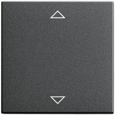 Радионакладка выключателя жалюзи с ДУ Gira System-55 Антрацит Gira System 55 054528Gira