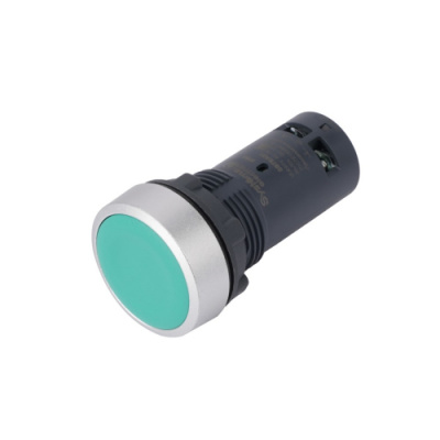 Systeme Electric Кнопка SB7 моноблочная 22мм зеленая с возвратом, металл, 2НО, IP65 Systeme Electric SB7 SB7EA33