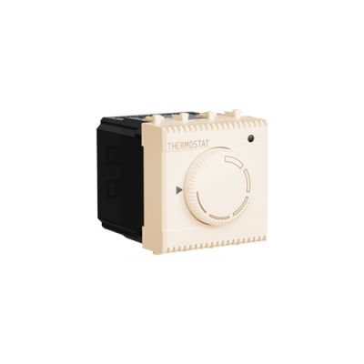 Термостат модульный для теплых полов, "Avanti", "Ванильная дымка", 2 модуля DKC DKC Avanti 4405162DKC