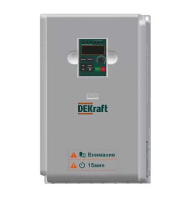 DEKraft Преобразователь частоты DEKV060-11/15кВт 3 фазы 380В с торм. модулем DEKraft DEKV060 DEKV060G011P015T4B