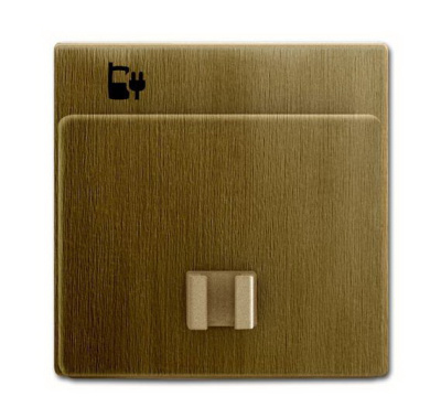 Накладка для блока питания micro USB 6474U ABB BJE Династия Латунь античная ABB Династия 2CKA006400A0036