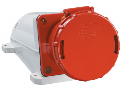 Розетка стационарная 3P+РЕ+N 63A/380V IP54 красный IEK ССИ-135 IEK ССИ PSR12-063-5