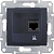 Розетка компьютерная 1-ая RJ45 кат.6 UTP неэкранированная Schneider Electric Sedna Графит