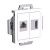 SE AtlasDesign Розетка двойная Белый HDMI+RJ45 кат.5Е механизм Systeme Electric AtlasDesign ATN000182