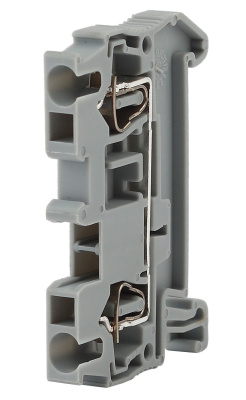 Клеммник на DIN-рейку безвинтовой (ЗНБ) 6 мм² 52A серый Эра ЭРА  NO-222-37