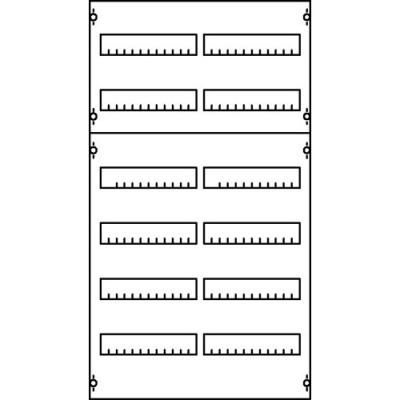 1V00A Панель распределительная EDF для модульных устройств 450х250мм DIN125мм, 3ряда/36мод ABB ABB CombiLine-M 2CPX037580R9999