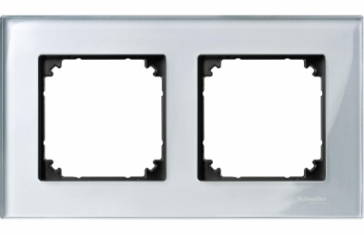 Рамка 2-постовая Merten M-Elegance Стекло Алмаз Merten M-Elegance MTN4020-3260