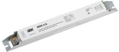 ЭПРА 218 для линейных ЛЛ Т8, 2х18W, 280x30x25мм, IP20 IEK IEK LLV LLV218D-EBFL-2-18