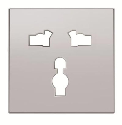Накладка розетки 8139,AgAl ABB Sky 8539 PL ABB  2CLA853900A1301