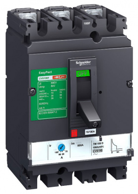 Автоматический выключатель 3P 50A 25kA Schneider Electric EasyPact CVS Schneider Electric EasyPact CVS LV510304
