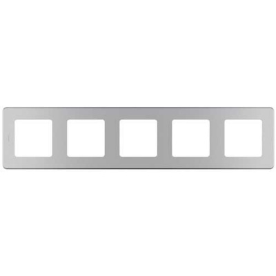 Рамка декоративная универсальная, 5 постов, Legrand Inspiria Алюминий Legrand Inspiria 673972