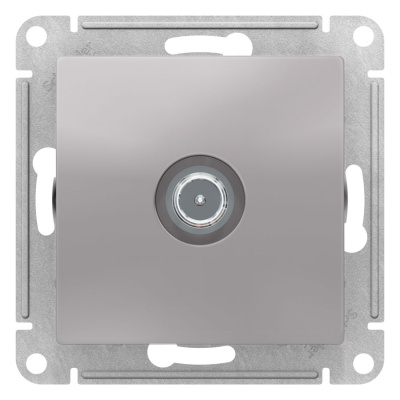 Розетка TV проходная 4DB механизм Schneider Electric AtlasDesign Алюминий Systeme Electric AtlasDesign ATN000392
