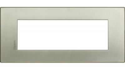 Axolute Air Рамка, итальянский стандарт 6 мод. "Матовый титан" Bticino Bticino  HW4806TIS