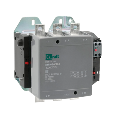DEKraft КМ-102 Контактор 400А 110В_АС АС3_ АС4 1НО+1НЗ DEKraft КМ-102 21966DEK