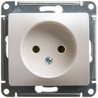 Розетка без заземления 16A 250В механизм Systeme Electric Glossa Перламутр Systeme Electric Glossa GSL000641