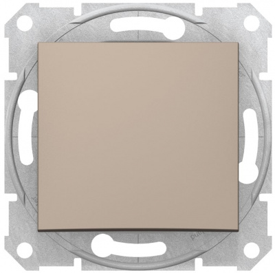 Выключатель 1-клавишный кнопочный 10A Schneider Electric Sedna Титан Schneider Electric Sedna SDN0700168