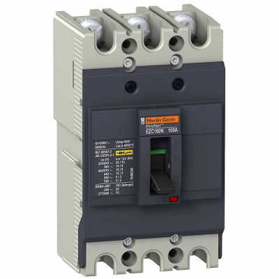 3П3Т Автоматический выключатель EZC100 18 кА/380В 75 A Schneider Electric Schneider Electric  EZC100N3075