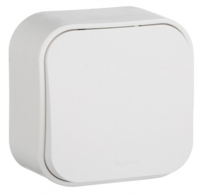 Выключатель 1-клавишный 10A IP20 Legrand Quteo Белый Legrand Quteo 782200