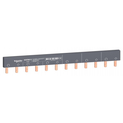 Шинки гребенчатая 2п (L1L2…) 12 мод 18мм 100A неразрезаемая Schneider Electric Schneider Electric Acti9 A9XPM212