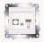 Розетка компьютерная RJ45 cat 6 + гнездо ABB Cosmo Белый ABB Cosmo 619-010200-247