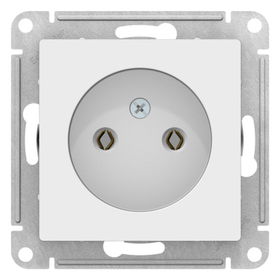 Розетка без заземления 16A механизм Schneider Electric AtlasDesign Белый Systeme Electric AtlasDesign ATN000141