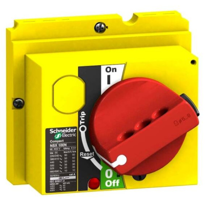 Рукоятка поворотная красно-желтая Schneider Electric Compact/VigiCompact NSX100-250 Schneider Electric Compact NSX LV429339