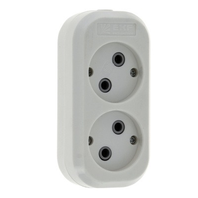 Колодка 2 гнезда 10A 2,2кВт без заземления EKF PROxima Эксперт EKF PROxima Эксперт AKB10-2