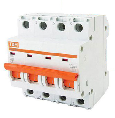 Автоматический выключатель 4P 50A C 4,5kA TDM ELECTRIC  ВА47-29 TDM ELECTRIC  ВА47-29 SQ0206-0130