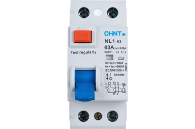 УЗО NL1-63 6kA 2P 63A 30mA тип AC (DB) CHINT CHINT  200214CHINT